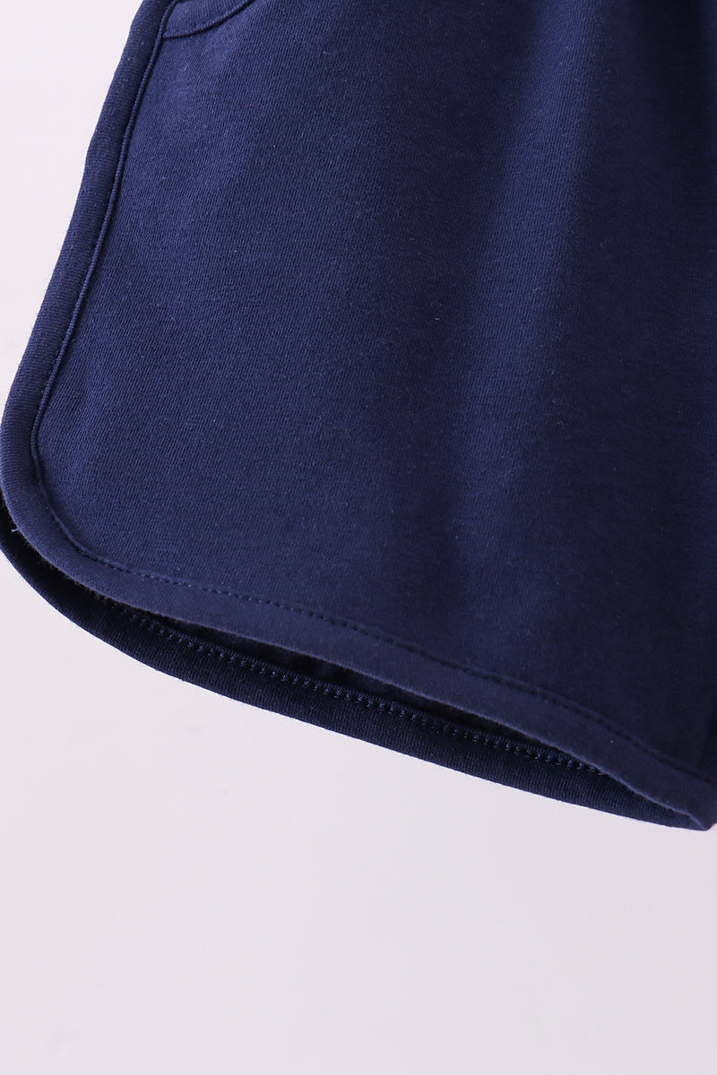 Premium Navy bow shorts