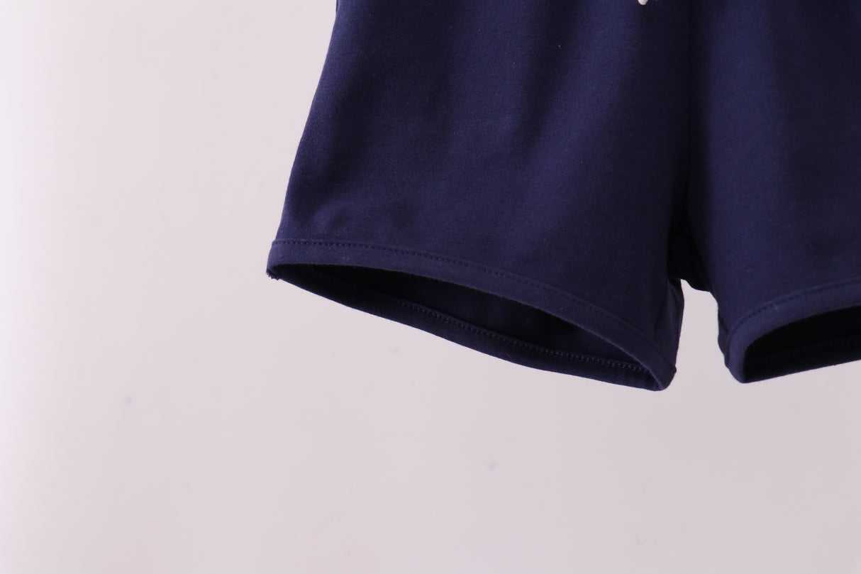 Premium Navy drawstring shorts