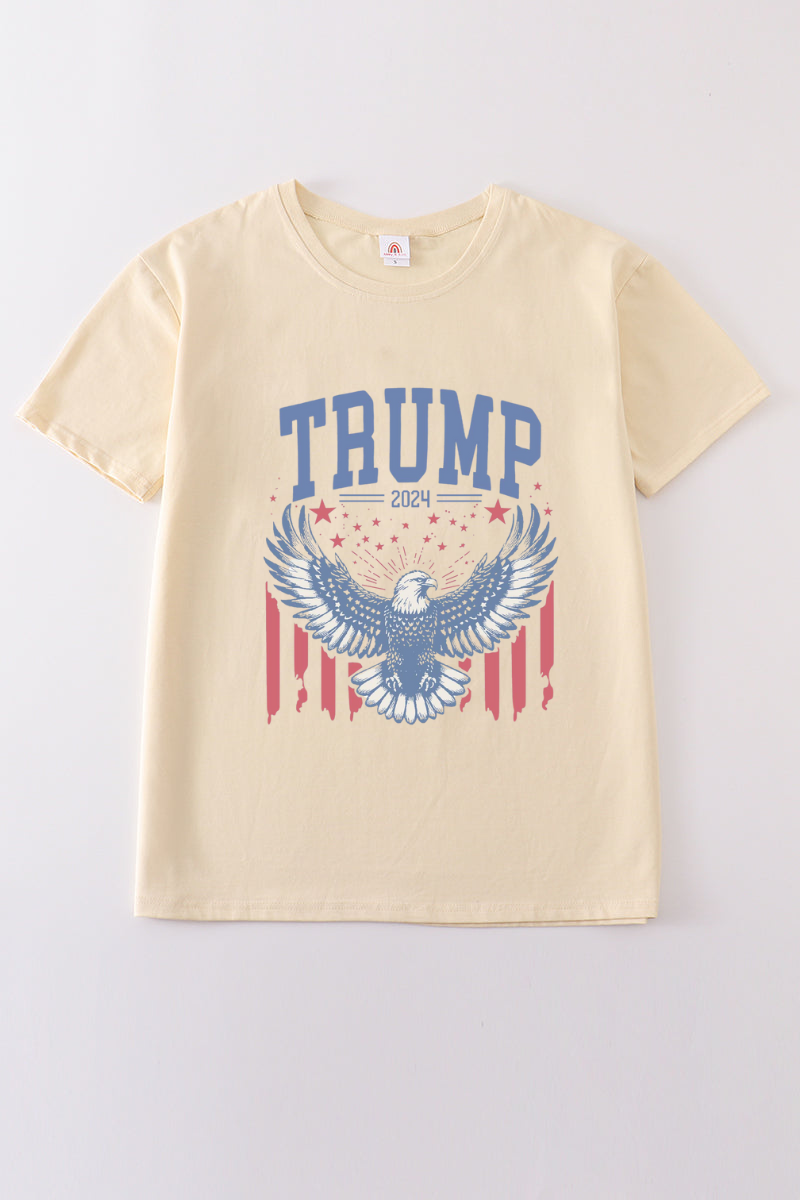 Beige Trump t-shirt Adult Kids and baby bubble