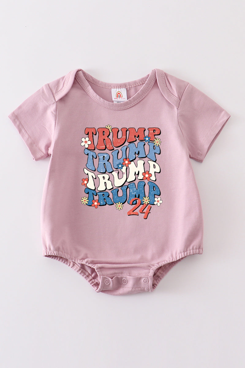Purple Trump t-shirt Adult Kids and baby bubble