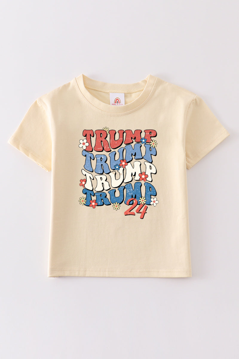 Beige Trump t-shirt Adult Kids and baby bubble