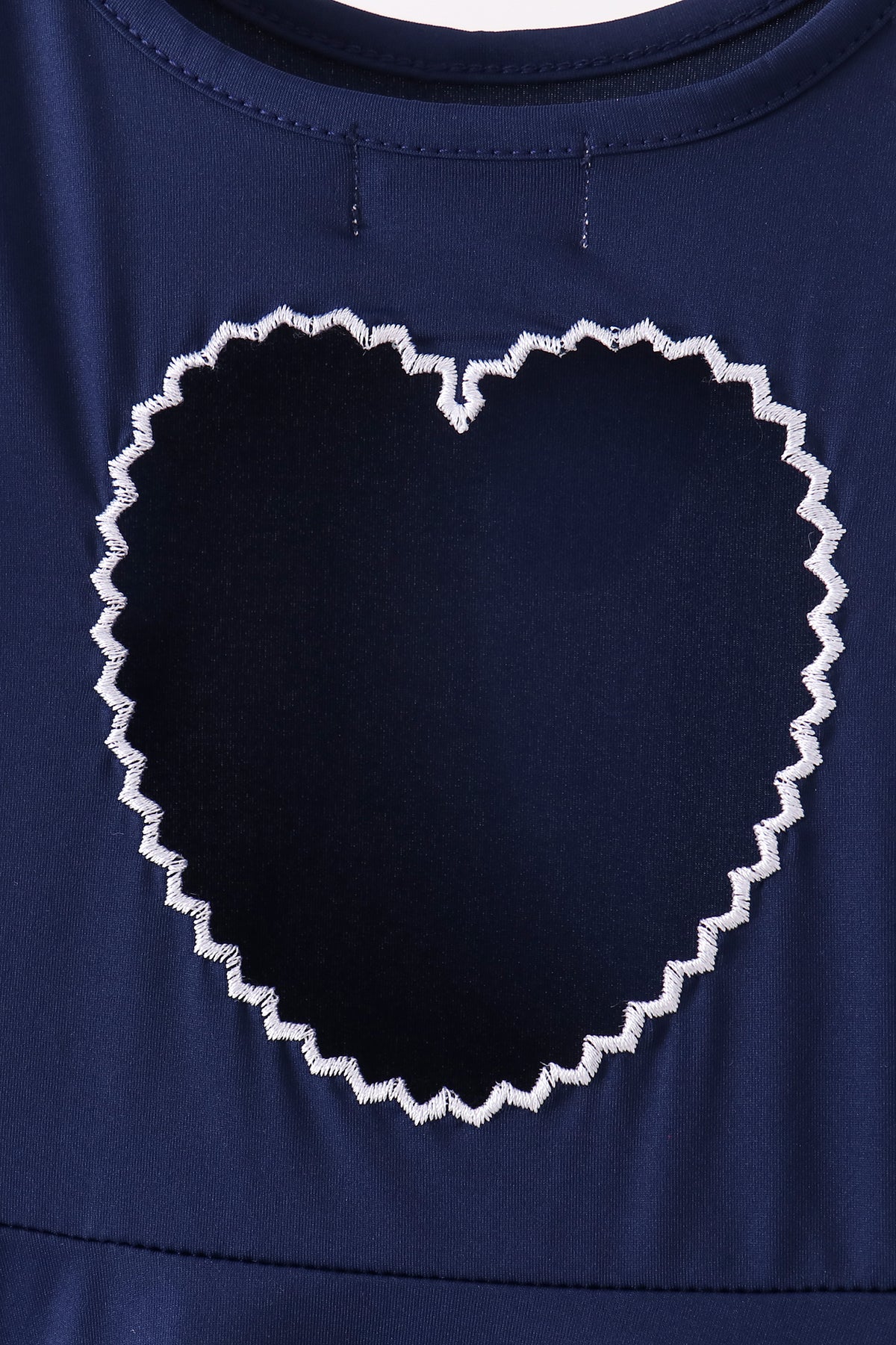 Navy Scalloped Dress