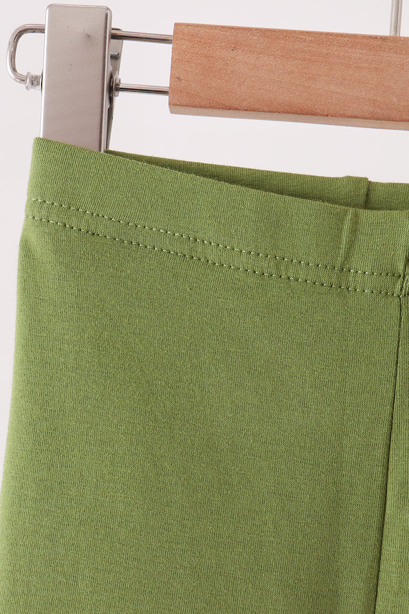 Forest scalloped leggings