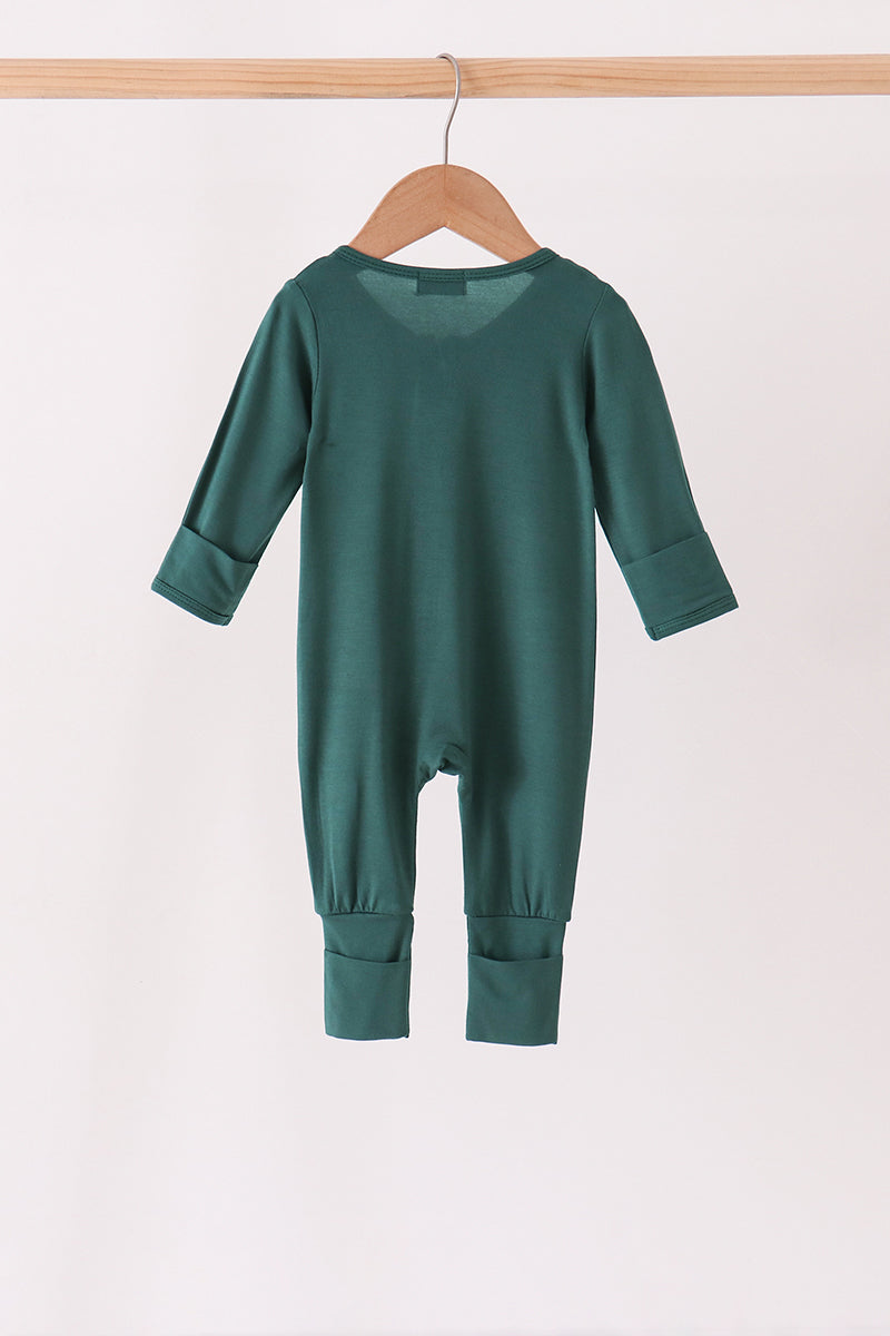 Forest zipper bamboo romper