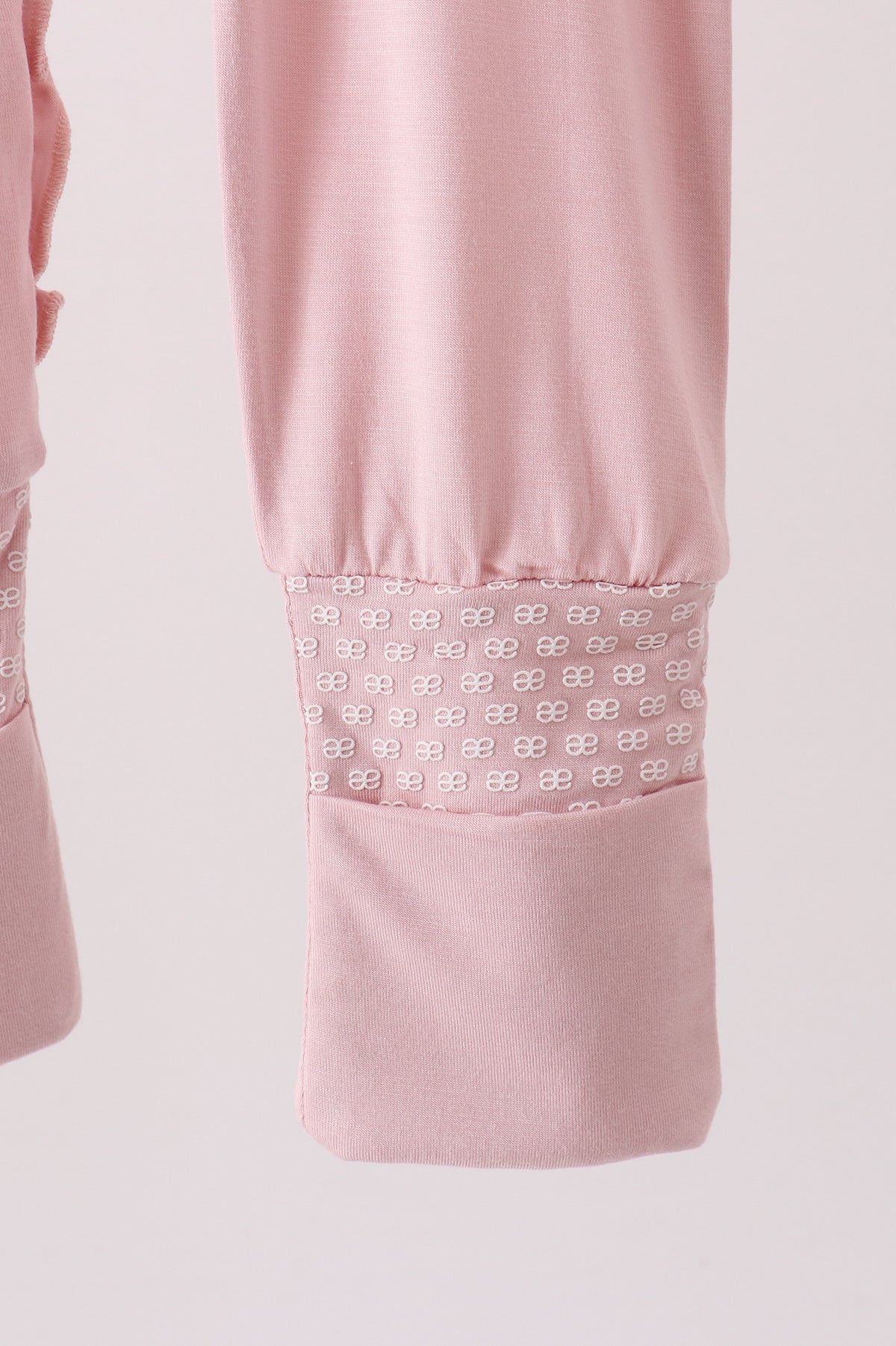 Pink ruffle zipper bamboo anti-slip romper
