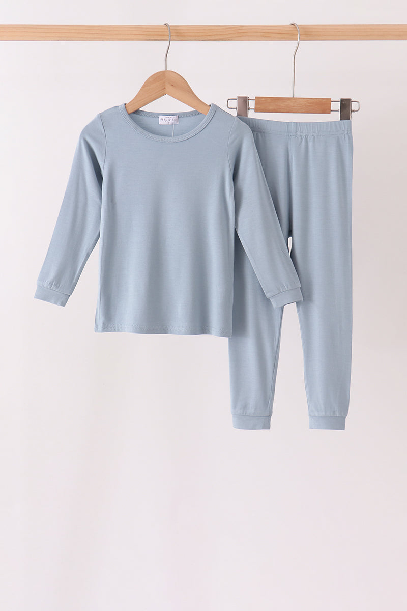 Blue bamboo pajama set