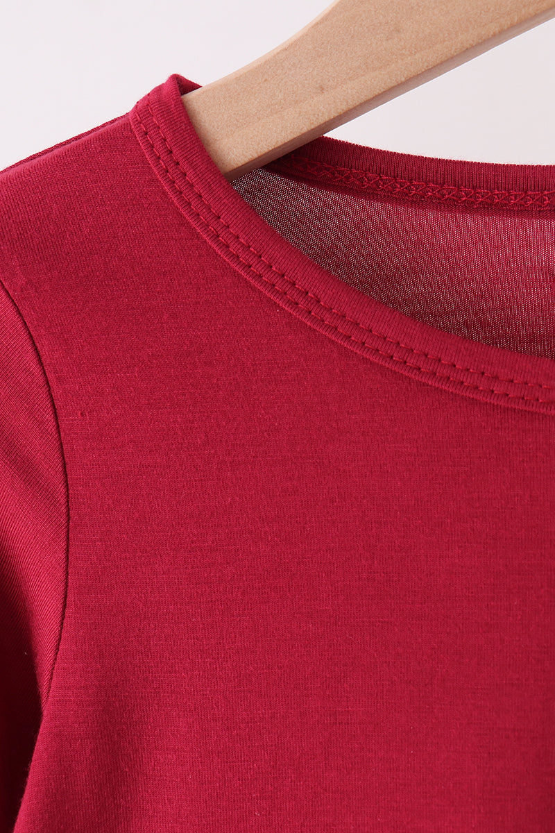 Burgundy bamboo pajama set