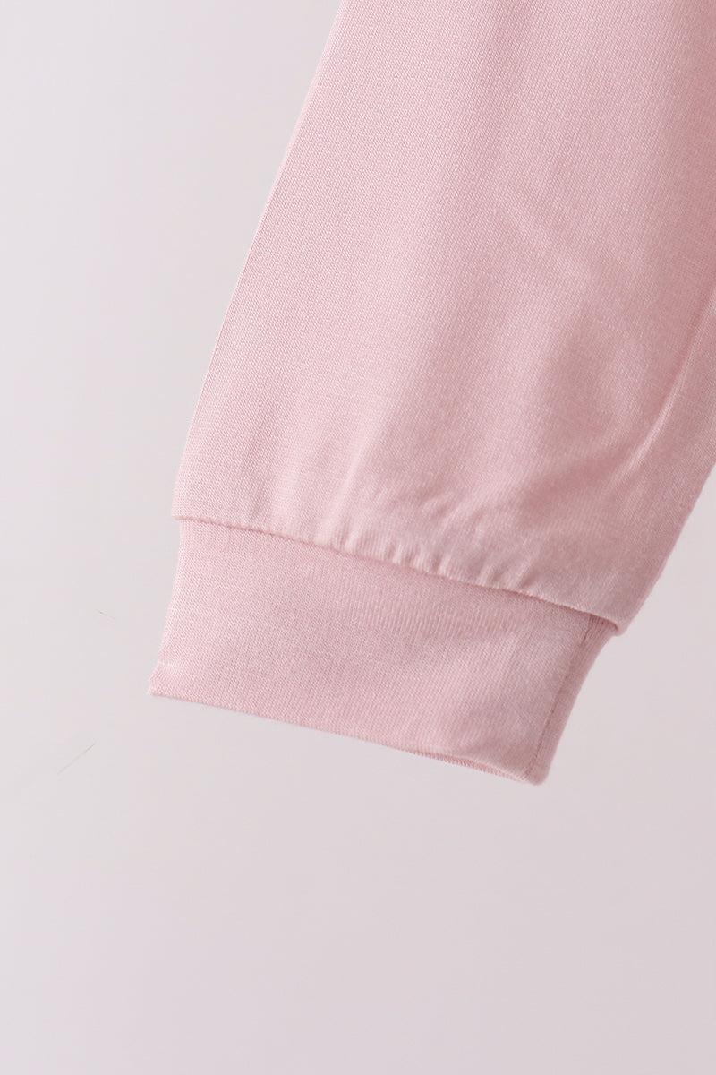 Pink bamboo pajama set