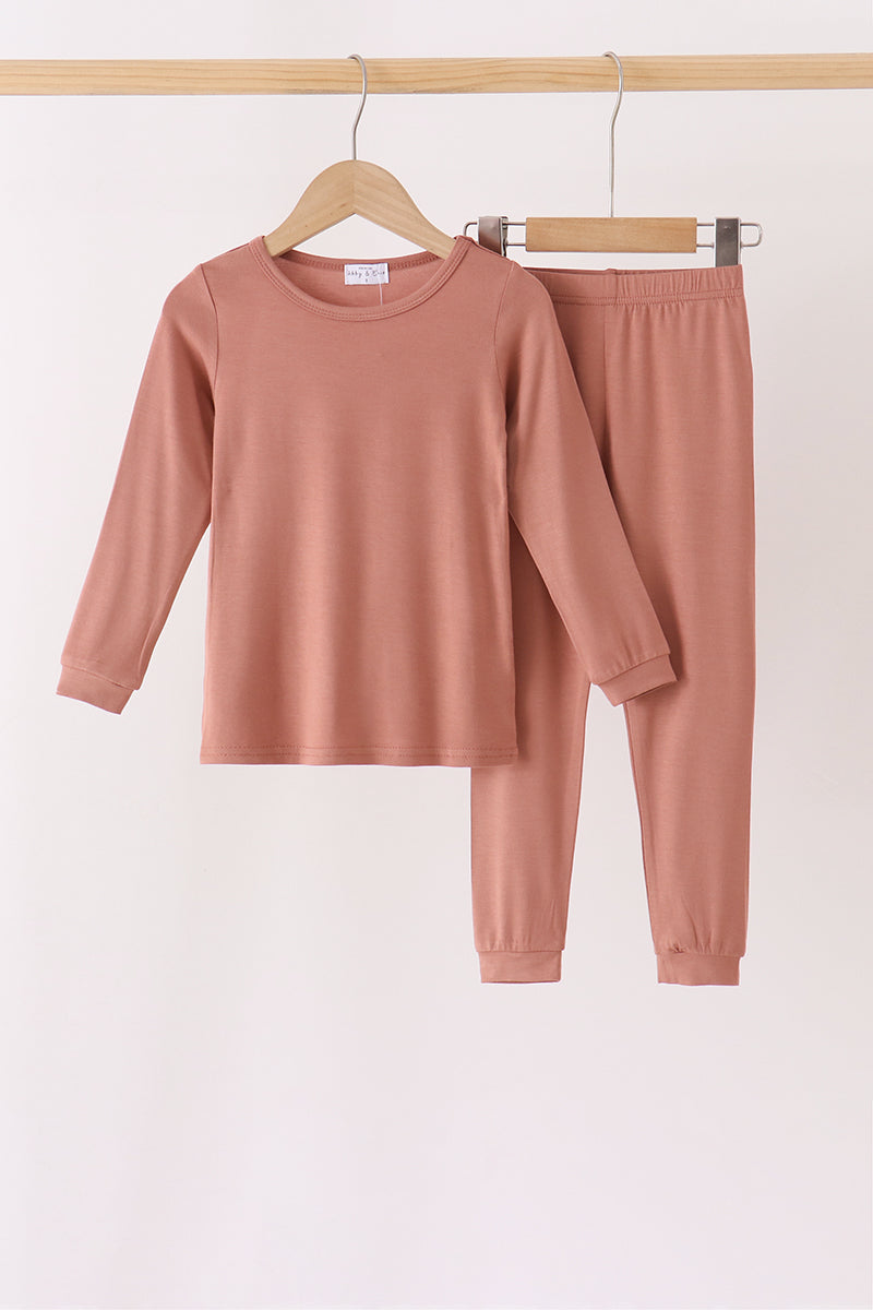 Dusty rose bamboo pajama set