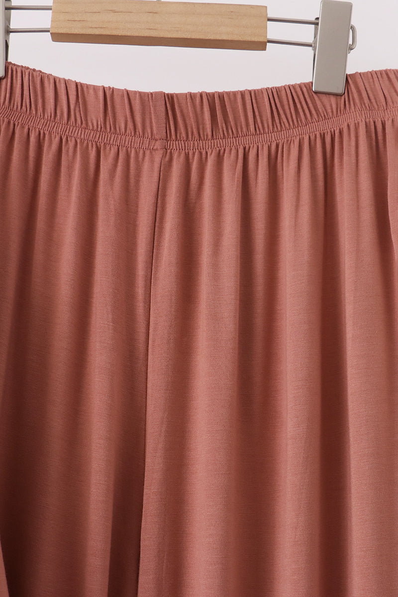 Dusty rose bamboo mom pajama set