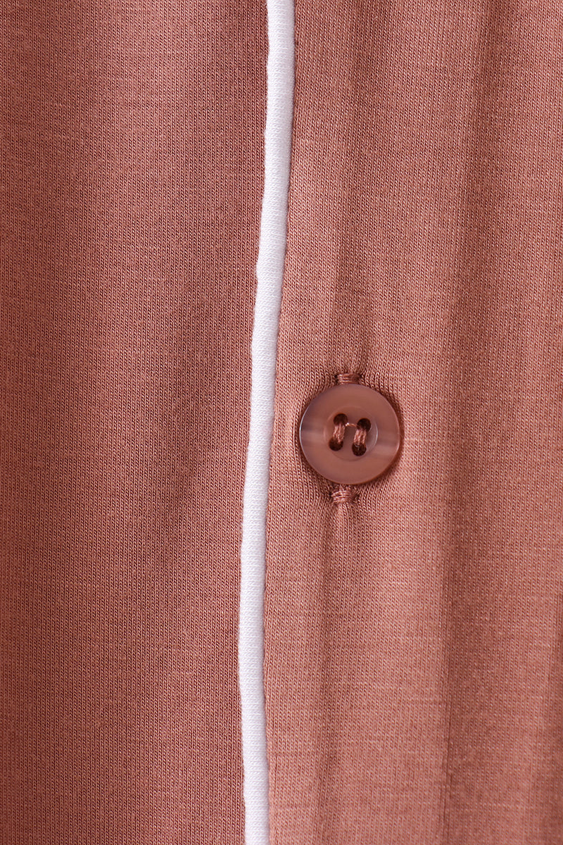 Dusty rose bamboo mom pajama set
