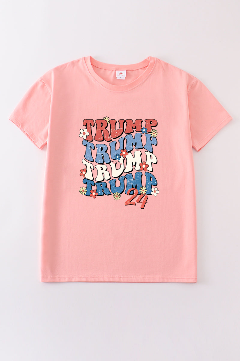 Pink Trump t-shirt Adult Kids and baby bubble