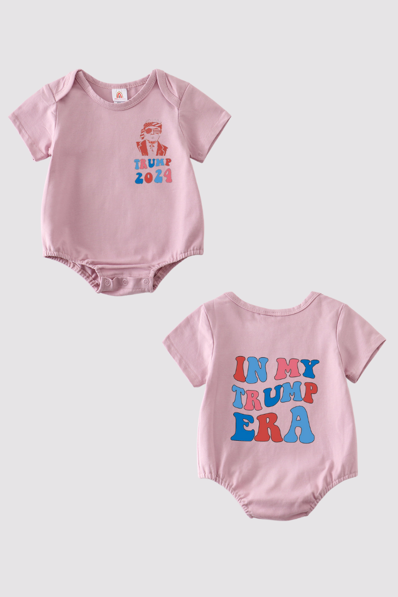 Purple Trump t-shirt Adult Kids and baby bubble