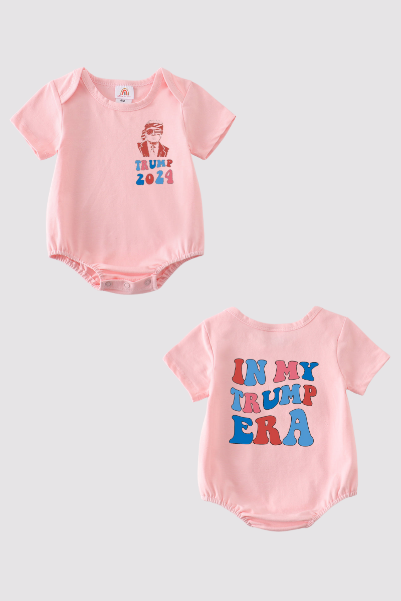 Pink Trump t-shirt Adult Kids and baby bubble