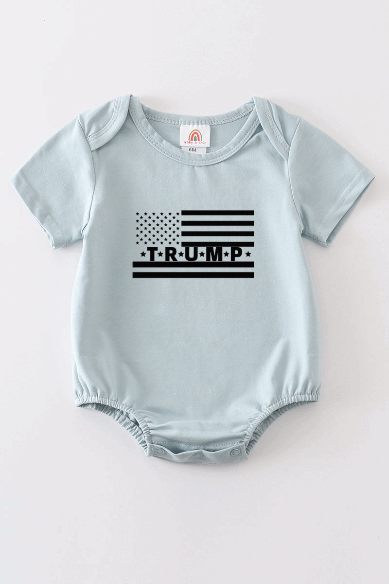 Blue Trump t-shirt Adult Kids and baby bubble