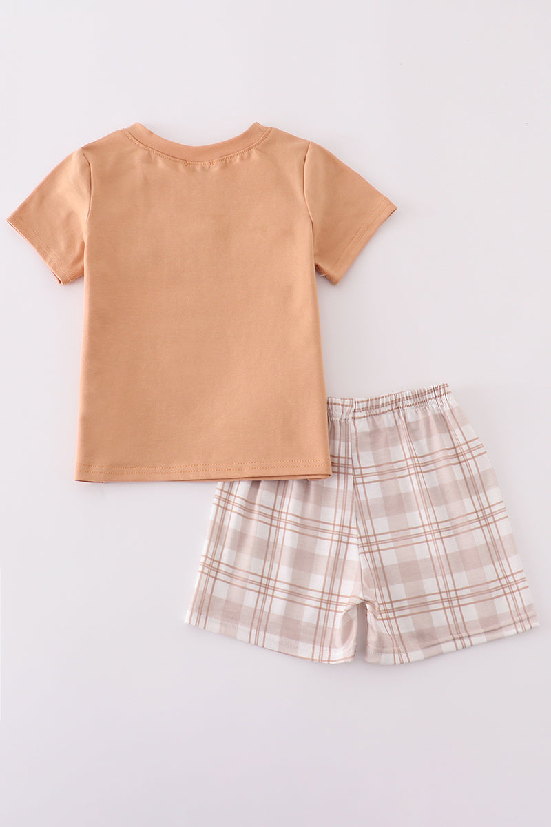 Khaki go hunting embroidery set