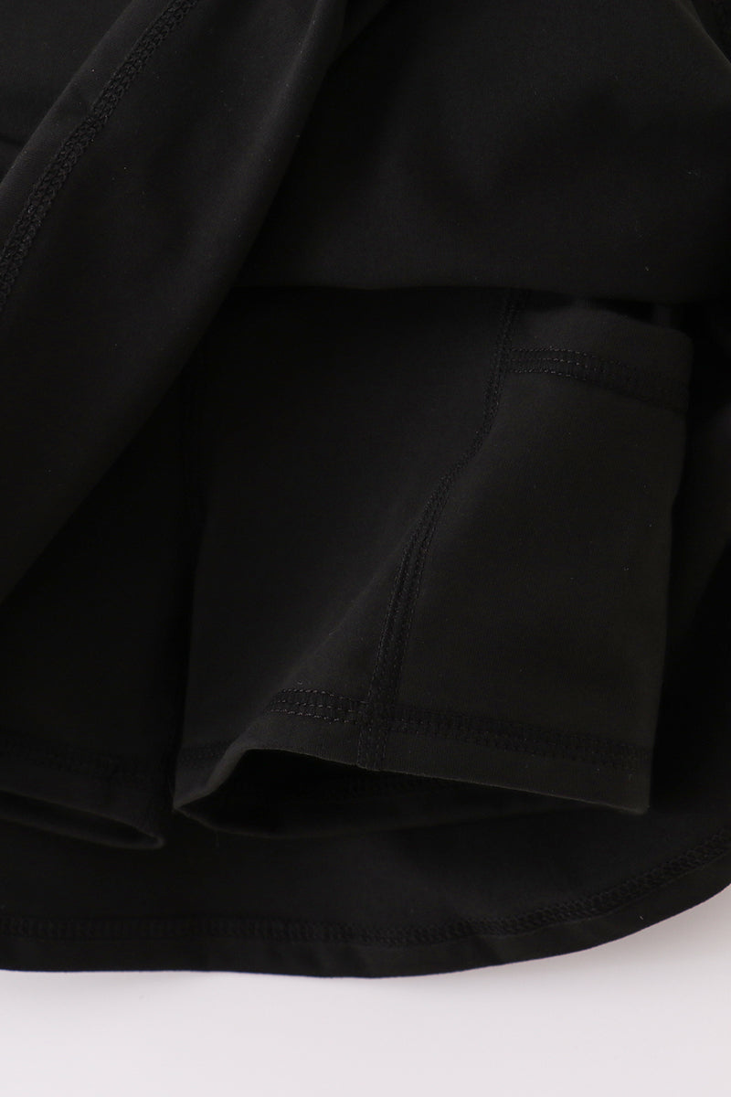 Black mom&me active skorts