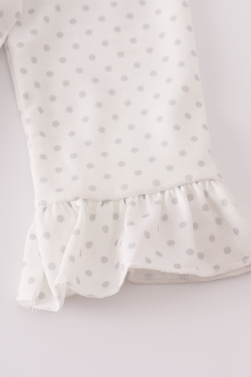 Sweet as pie french knot girl bloomers set