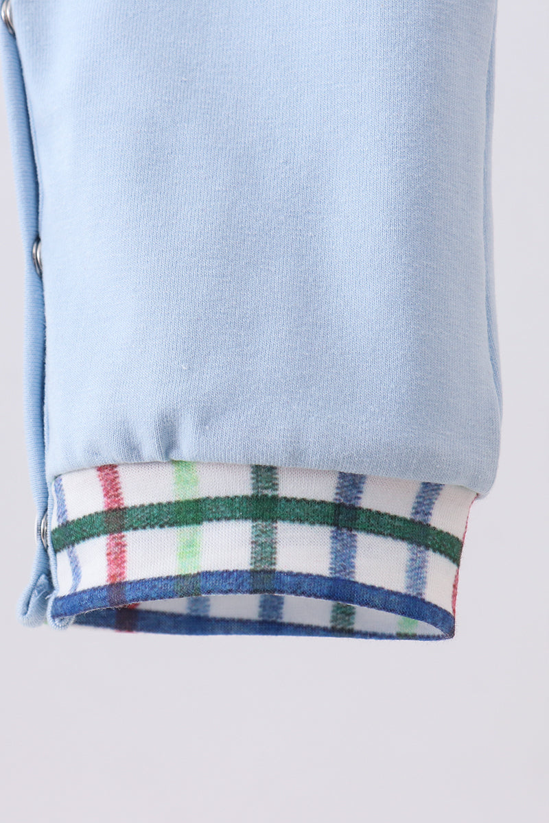 Blue truck applique romper