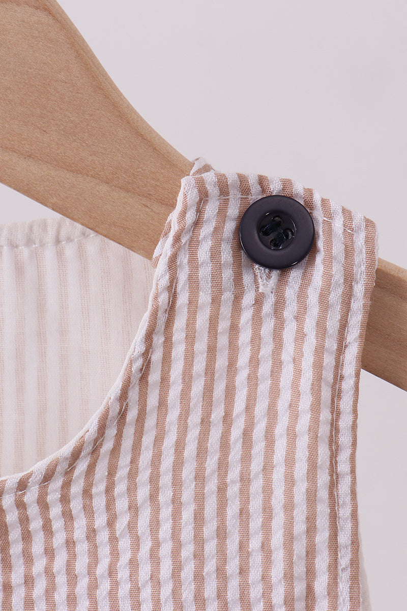 Stripe seersucker Game Day Sports embroidery bubble