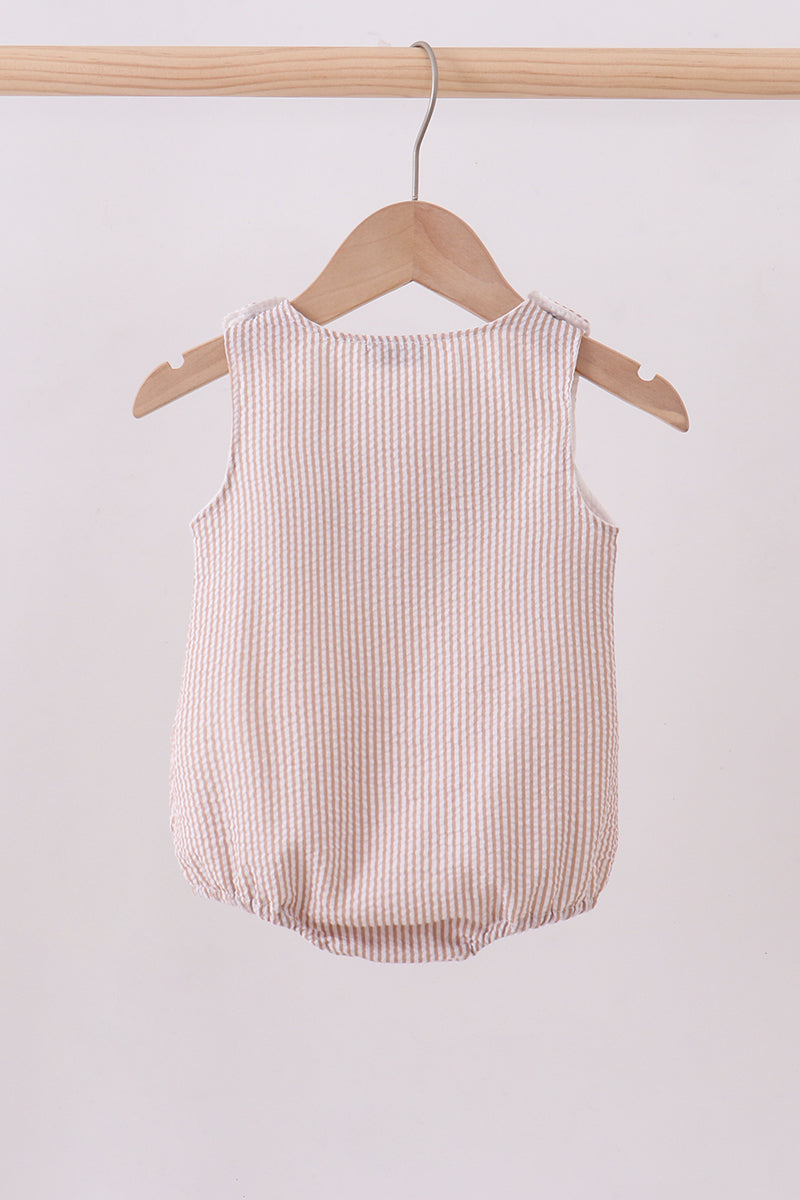 Stripe seersucker Game Day Sports embroidery bubble