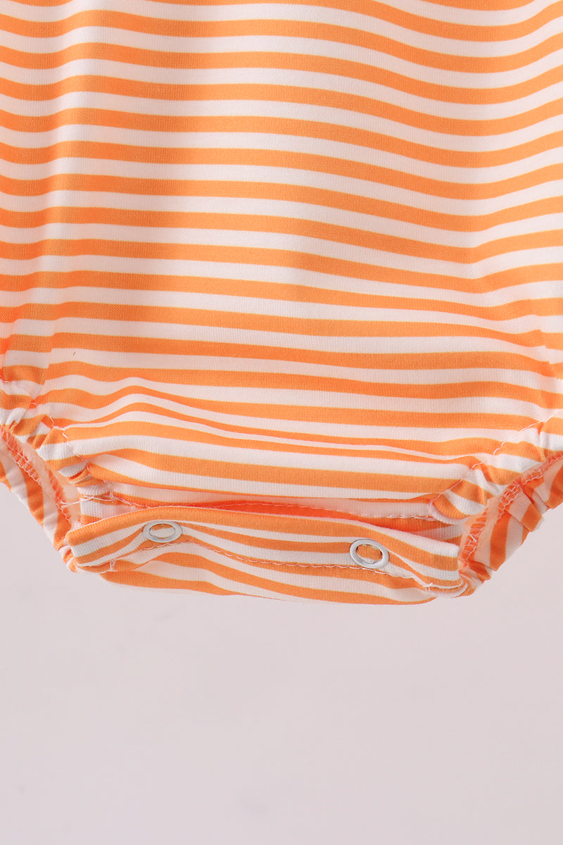 Orange stripe marine embroidery bubble