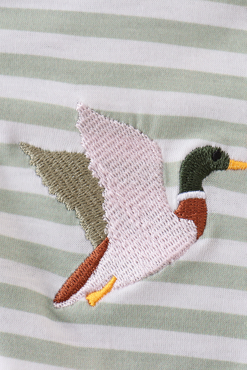 Camouflage duck embroidery pullover