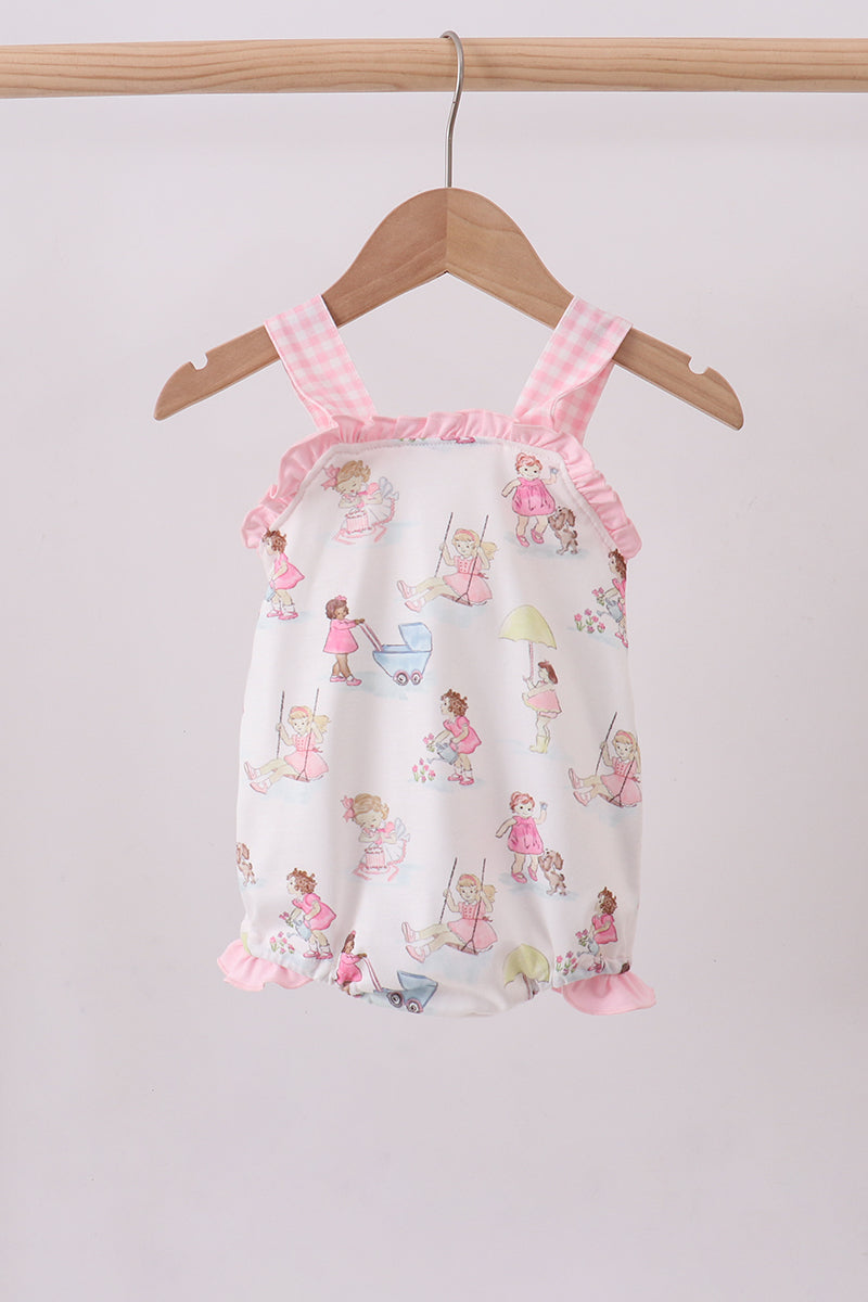 Pink all day adventure ruffle bubble