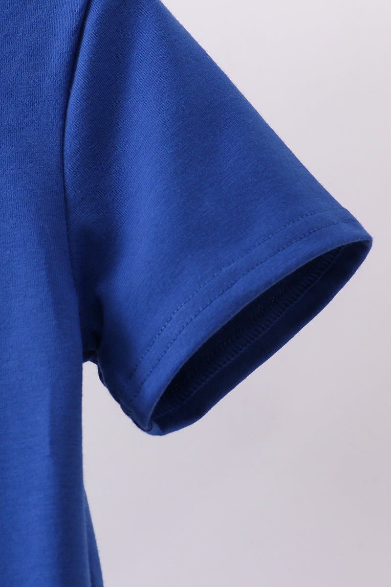 Blue 250 Years flag family top