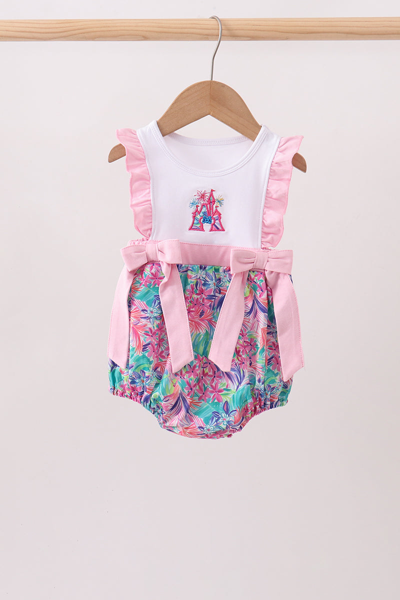 Pink Castle Applique Bubble