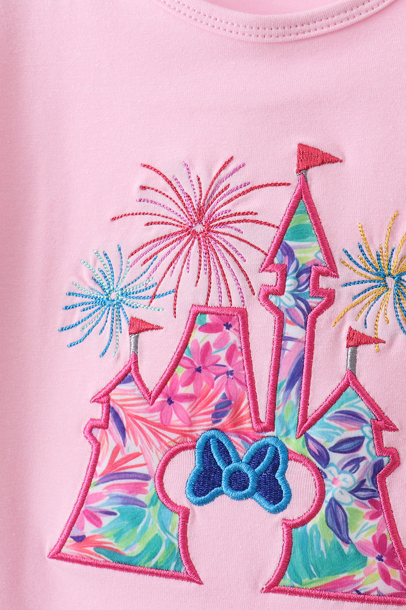 Pink Castle Applique Set