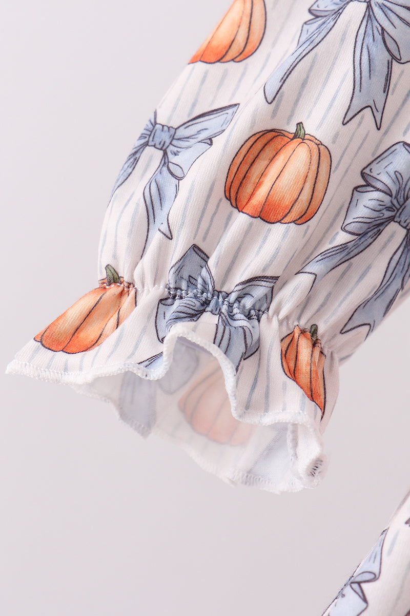 Blue Pumpkin Smocked Pants Set