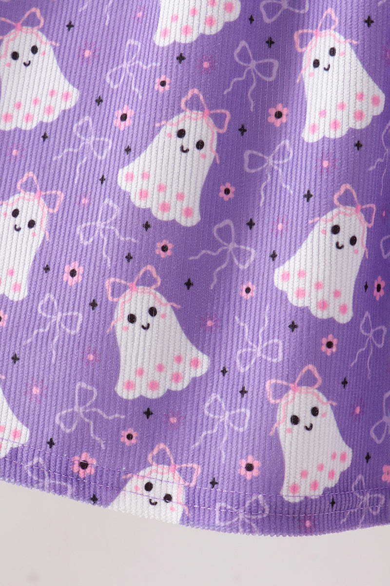 Purple Spooky Cute Smocked Dress