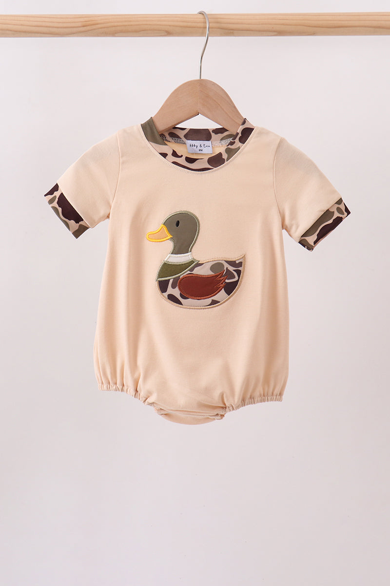 Camouflage duck applique bubble