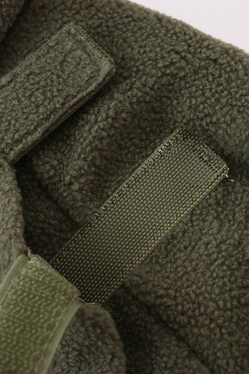 Green Fleece Bow Coat
