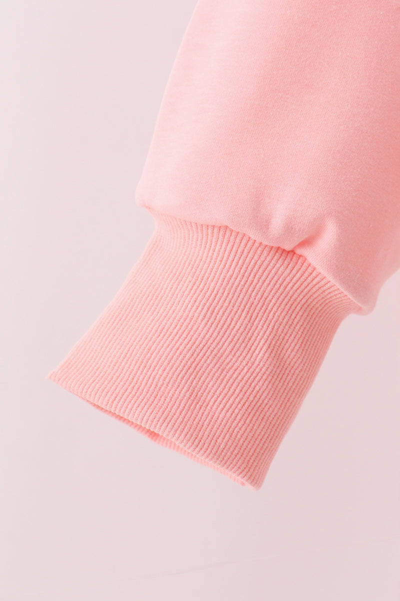 Pink Holly Jolly French Knot Mom&me Top