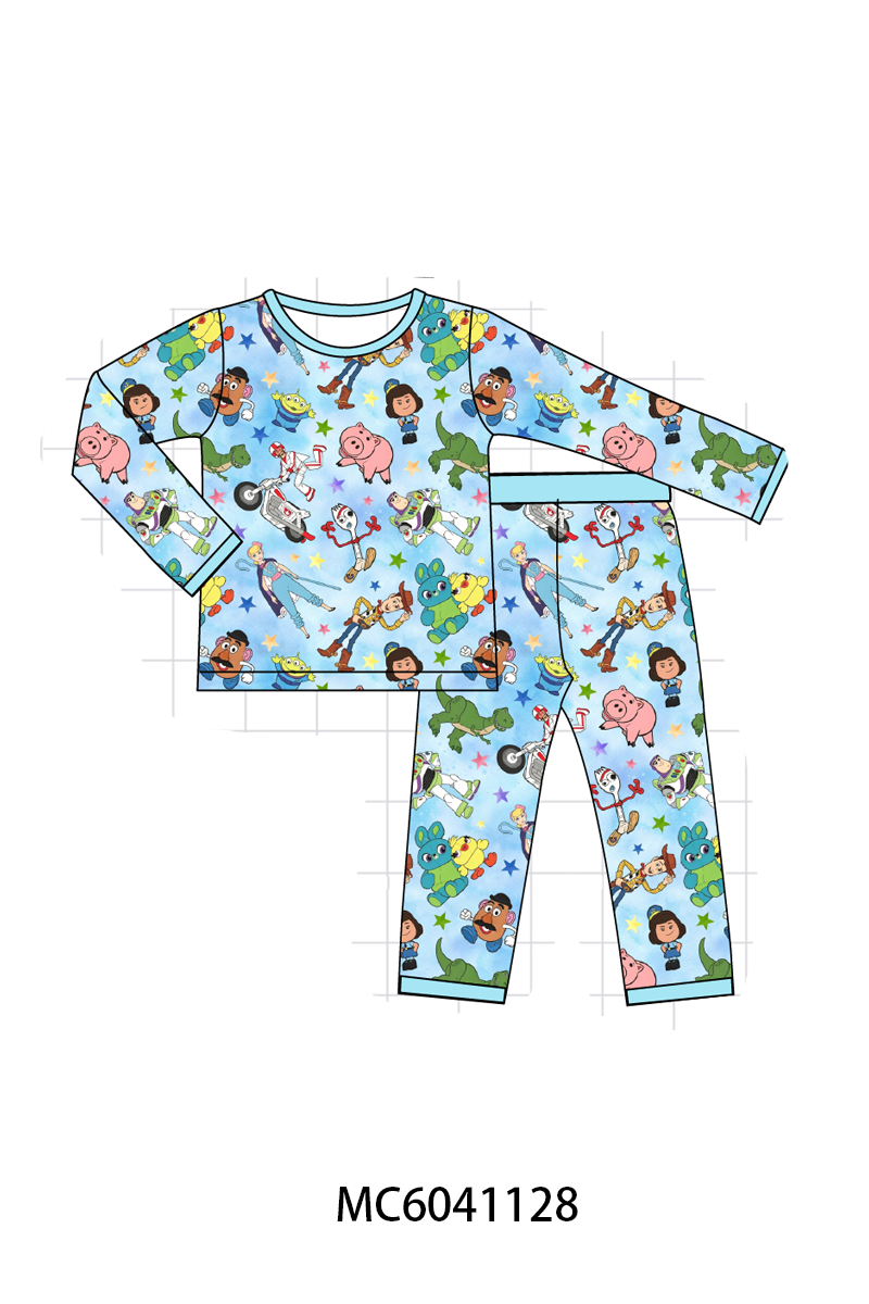 Blue toy story bamboo pajama set