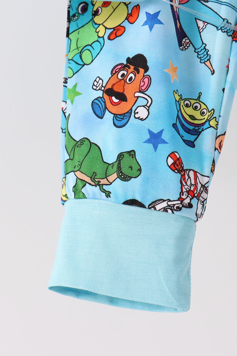 Blue toy story bamboo jogger set
