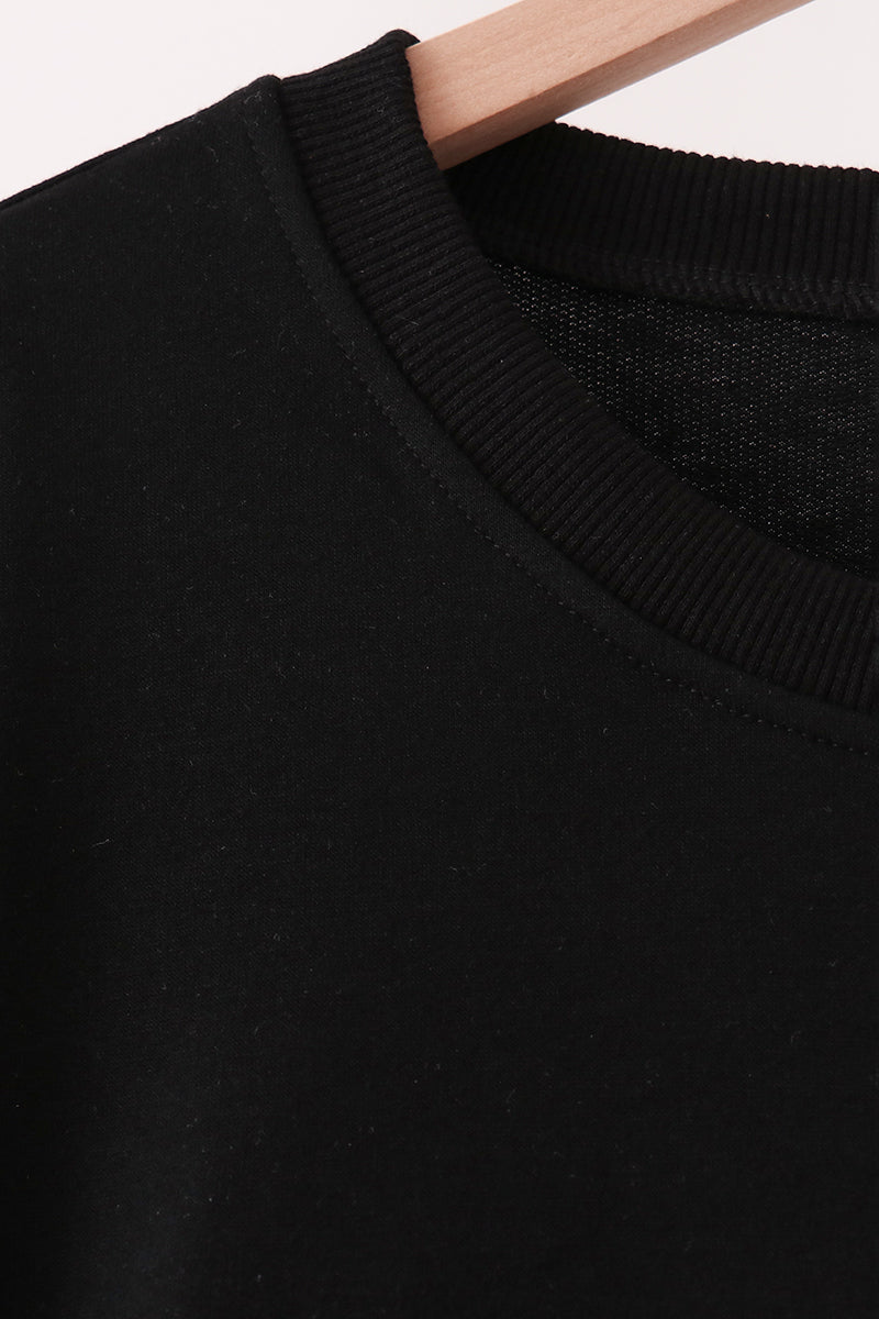 Black Santa Sequin Top