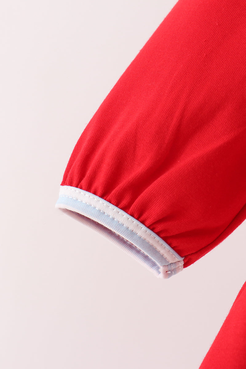Red Reindeer French Knot Bloomer Set