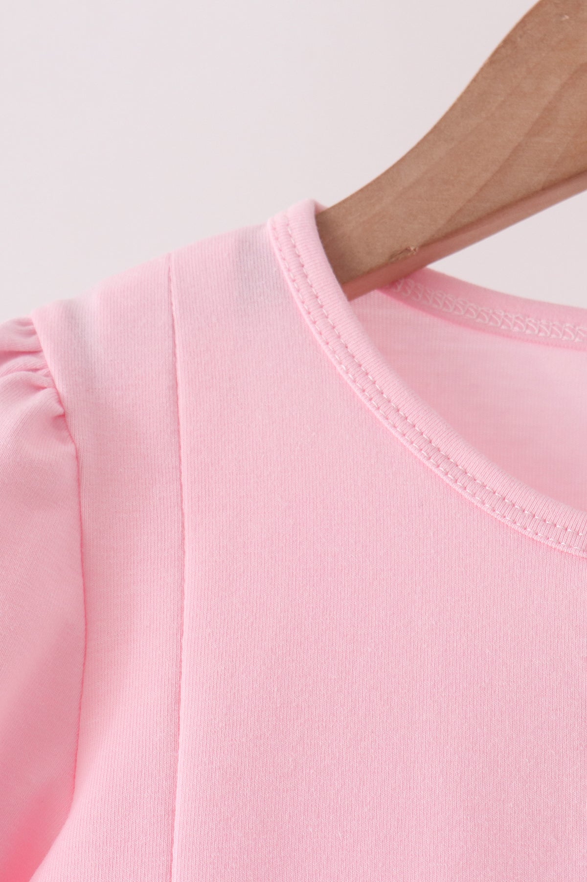 Pink Christmas Embroidery Dress