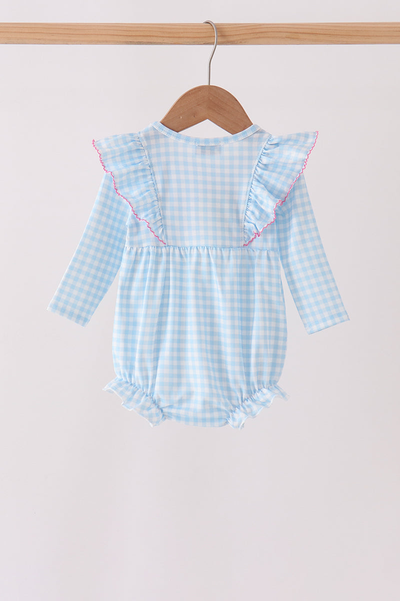 Blue Castle Embroidery Ruffle Bubble