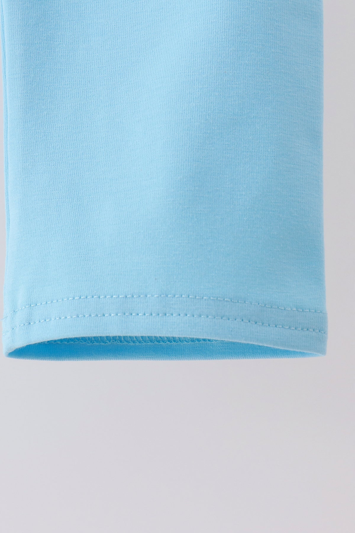 Blue Castle Embroidery Ruffle Pants Set