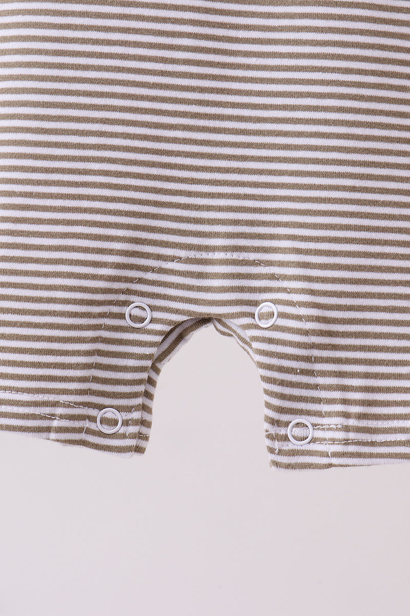 Sage duck embroidery stripe jonjon