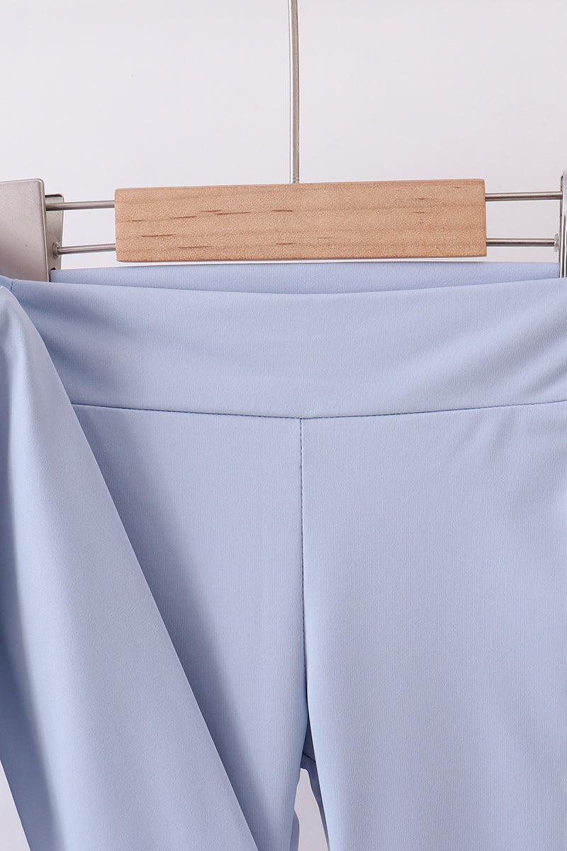 Blue active flare pants set