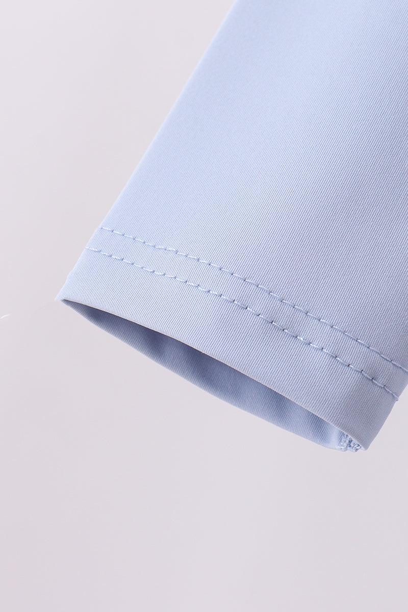 Blue active flare pants set