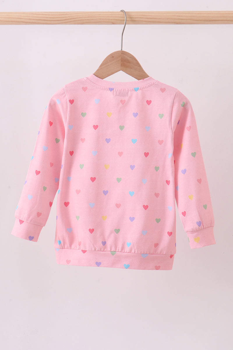 Pink heart top