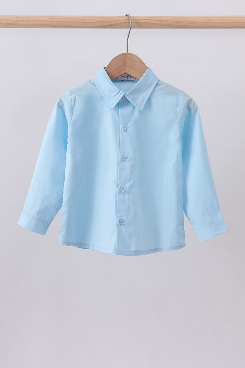 Blue button down shirt