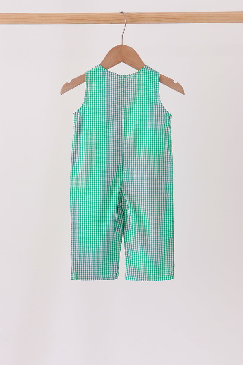 Green gingerbread embroidery gingham jonjon