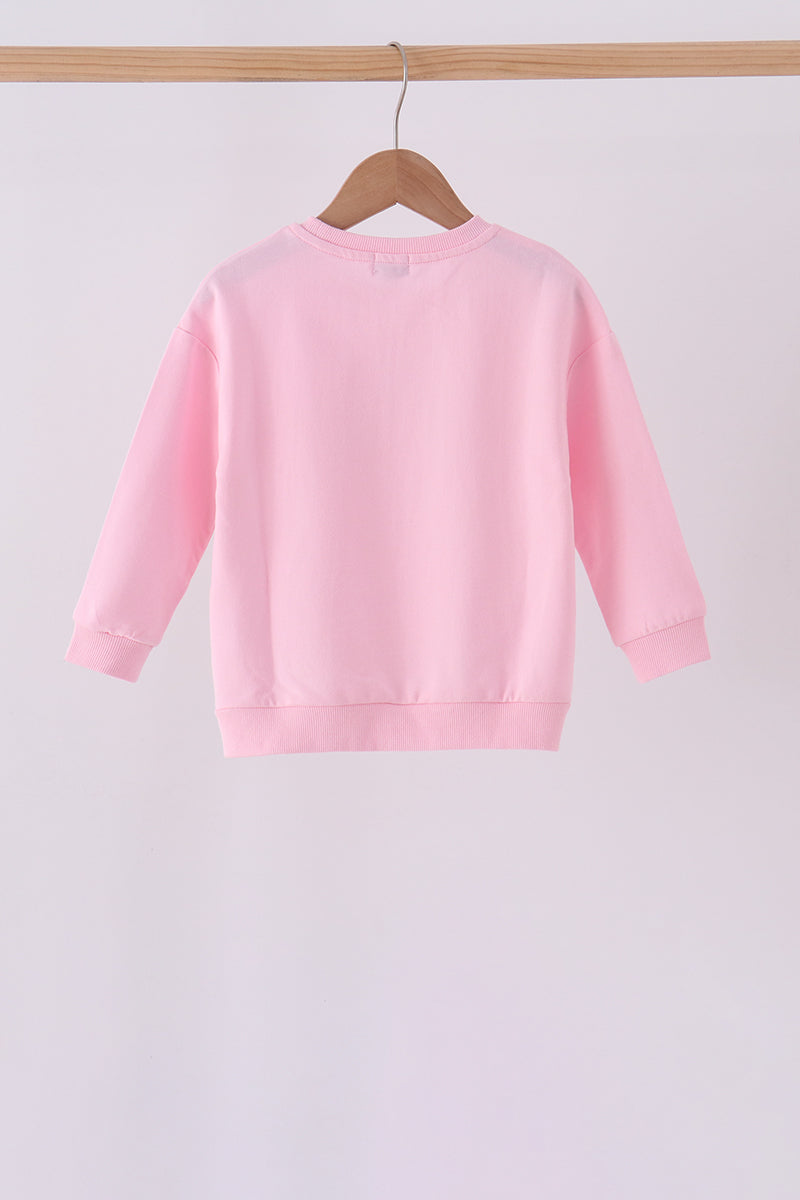 Pink christmas tree sweatshirt